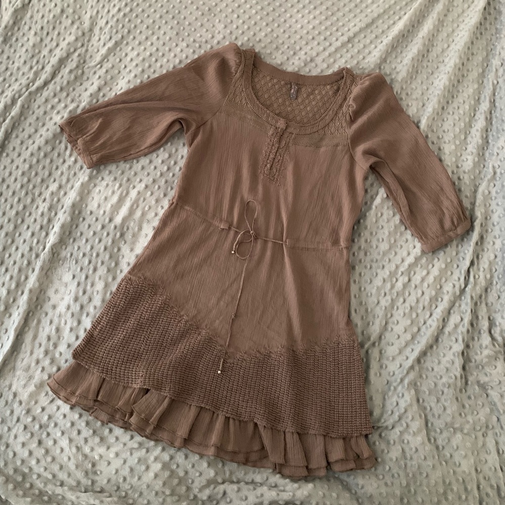 Free People Brown Dress